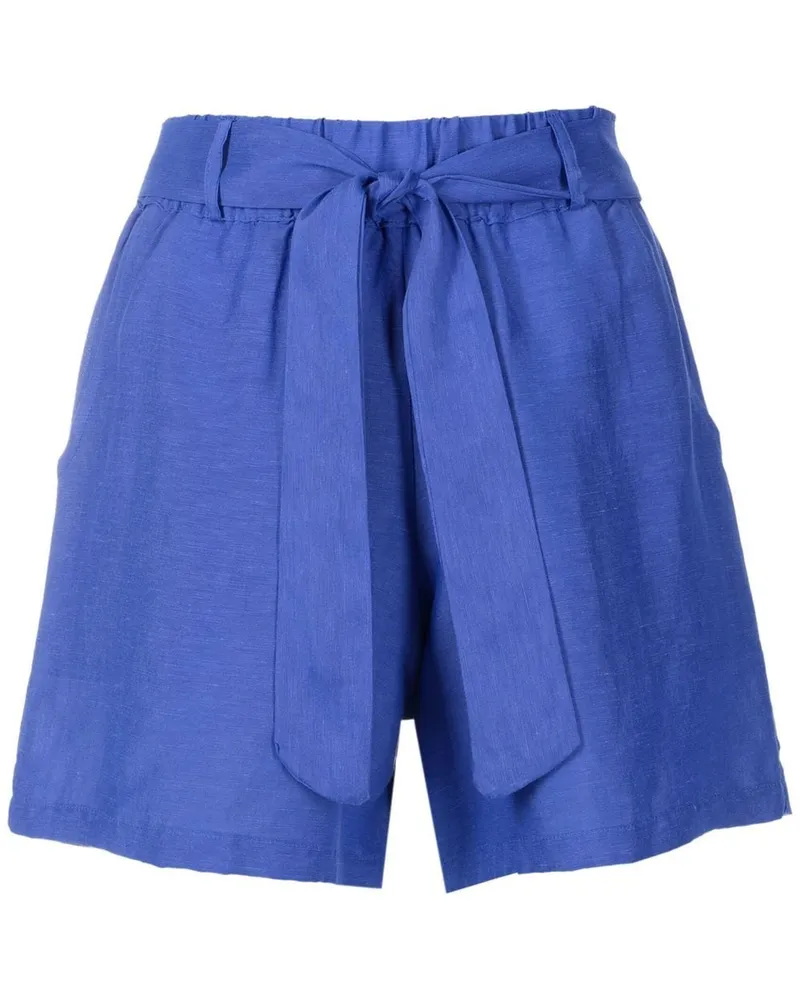Amir Slama Shorts mit Gürtel - Blau Blau