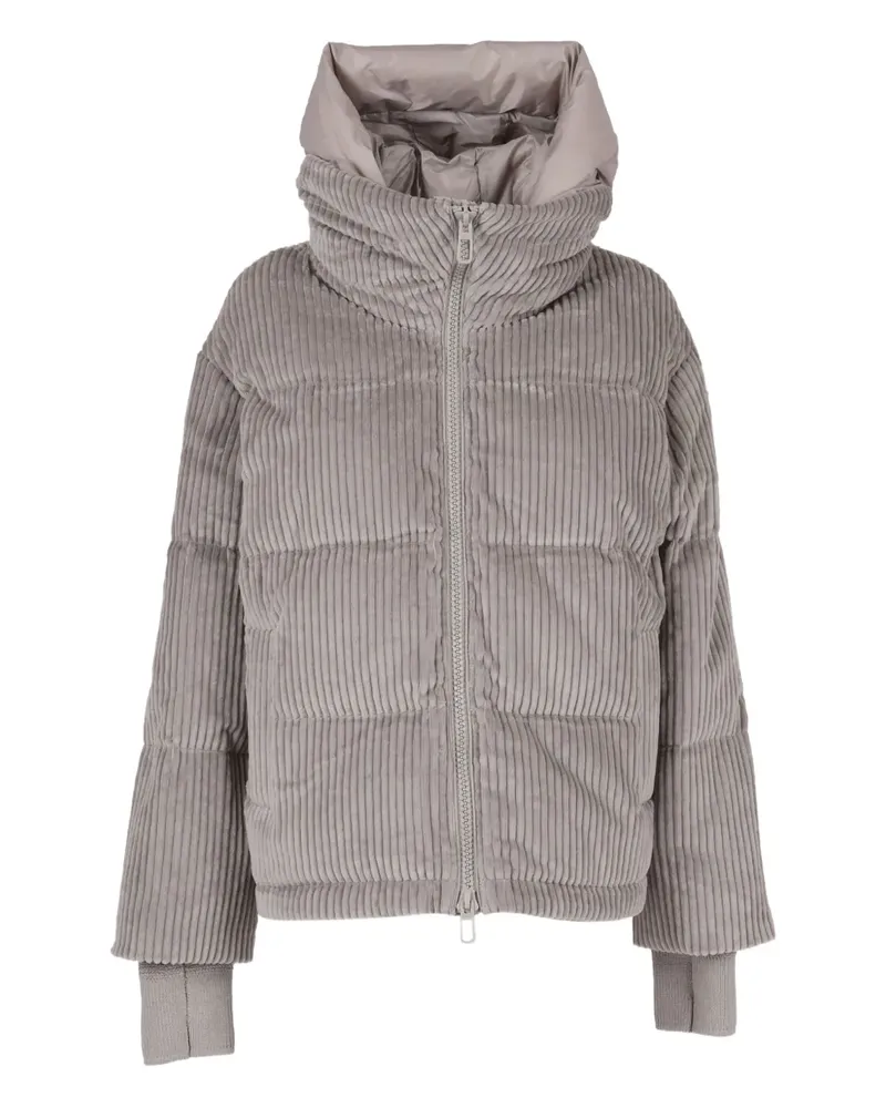 DUNO Lora T corduroy hooded jacket - Grau Grau