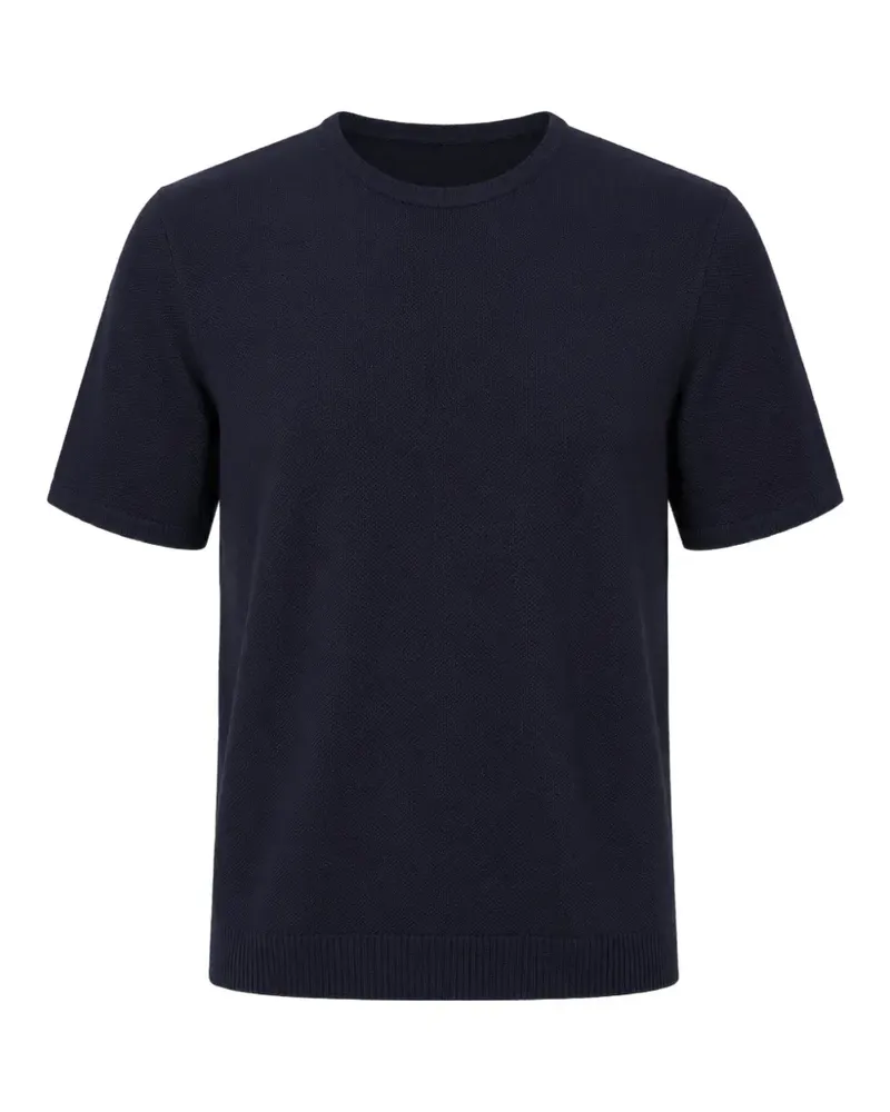 Roberto Collina Fein gestricktes T-Shirt - Blau Blau