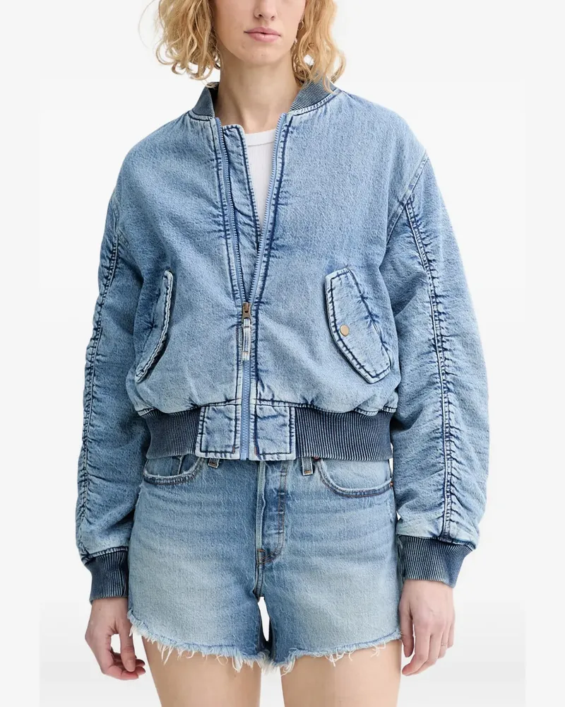 Levi's Scout Western Acid-Wash-Jeansjacke - Blau Blau