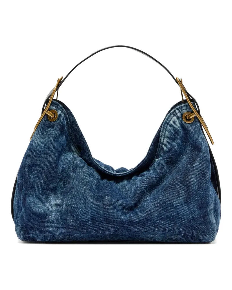 Diesel D-Line denim shoulder bag - Blau Blau