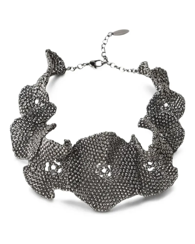 Brunello Cucinelli Monili ruffled necklace - Silber Silber