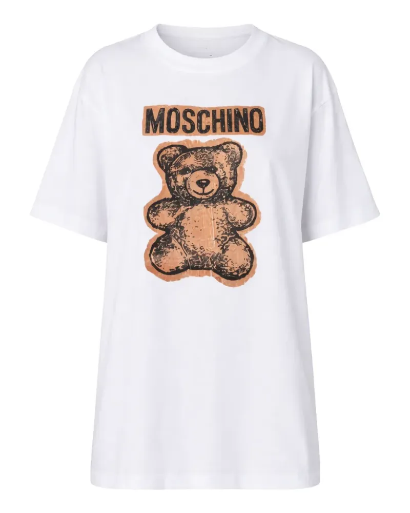 Moschino Teddy Bear logo-print T-shirt - Weiß Weiß