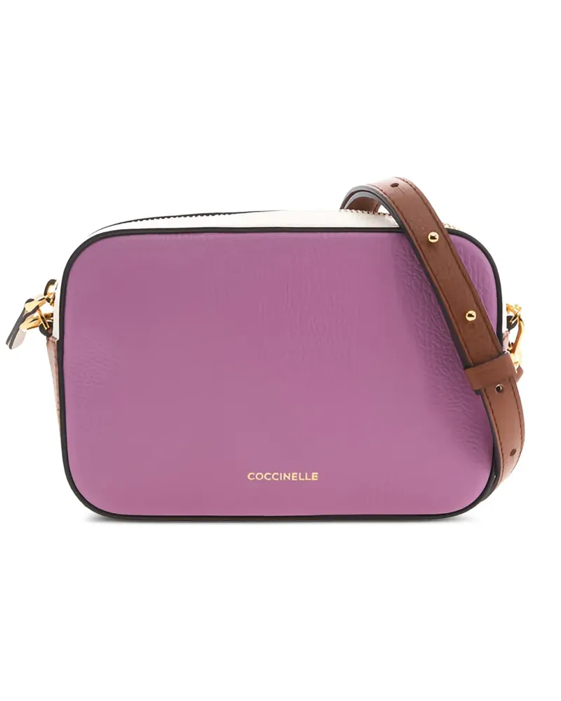 Coccinelle Tebe colour-block shoulder bag - Violett Violett
