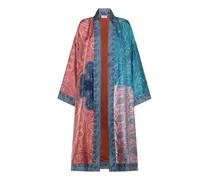 Aloe Kimono mit Paisleymuster - Blau