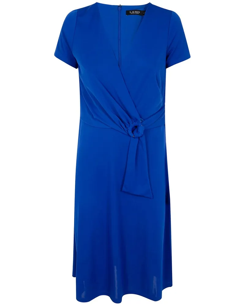Ralph Lauren Midikleid im Wickelstil - Blau Blau