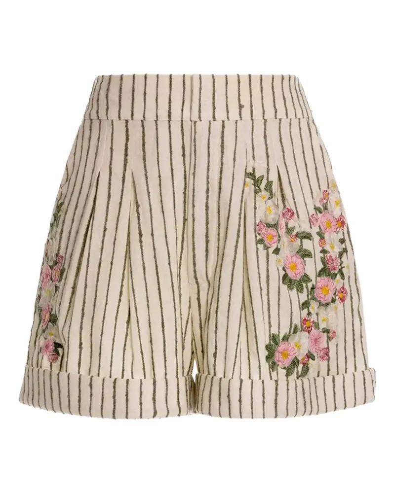 AGUA BENDITA Gestreifte Rommy Shorts - Nude Nude