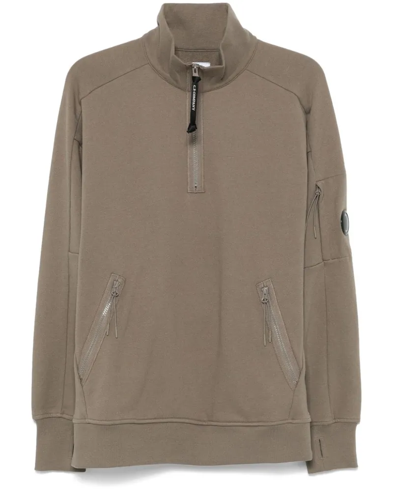 C.P. Company Sweatshirt mit Linsen-Detail - Grün Grün