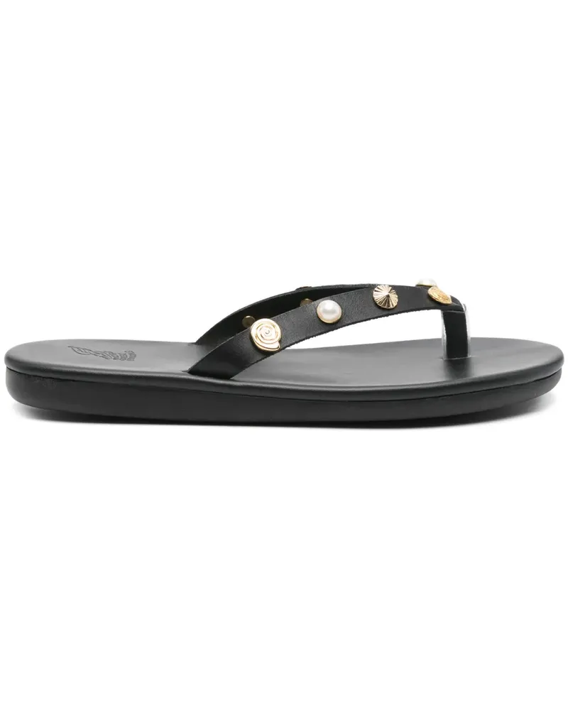 Ancient Greek Sandals Saionara Flip-Flops - Schwarz Schwarz