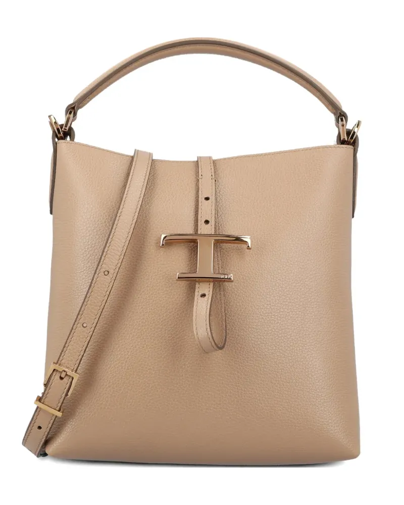 TOD'S Mini T Timeless Beuteltasche - Nude Nude