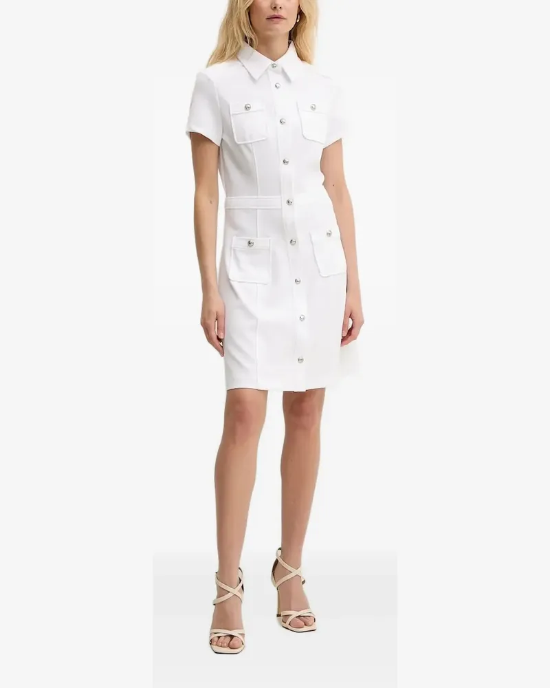 Guess Minikleid mit Knopfverschluss - Weiß Weiß