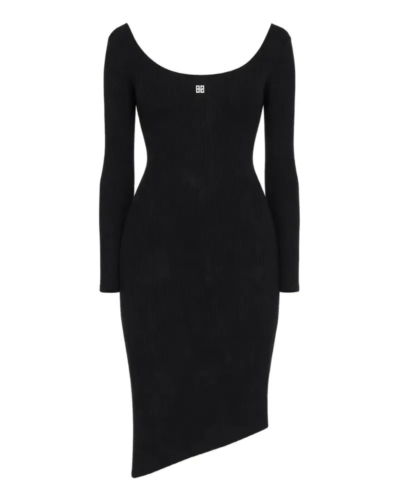 Givenchy Asymmetrisches 4G Midikleid - Schwarz Schwarz