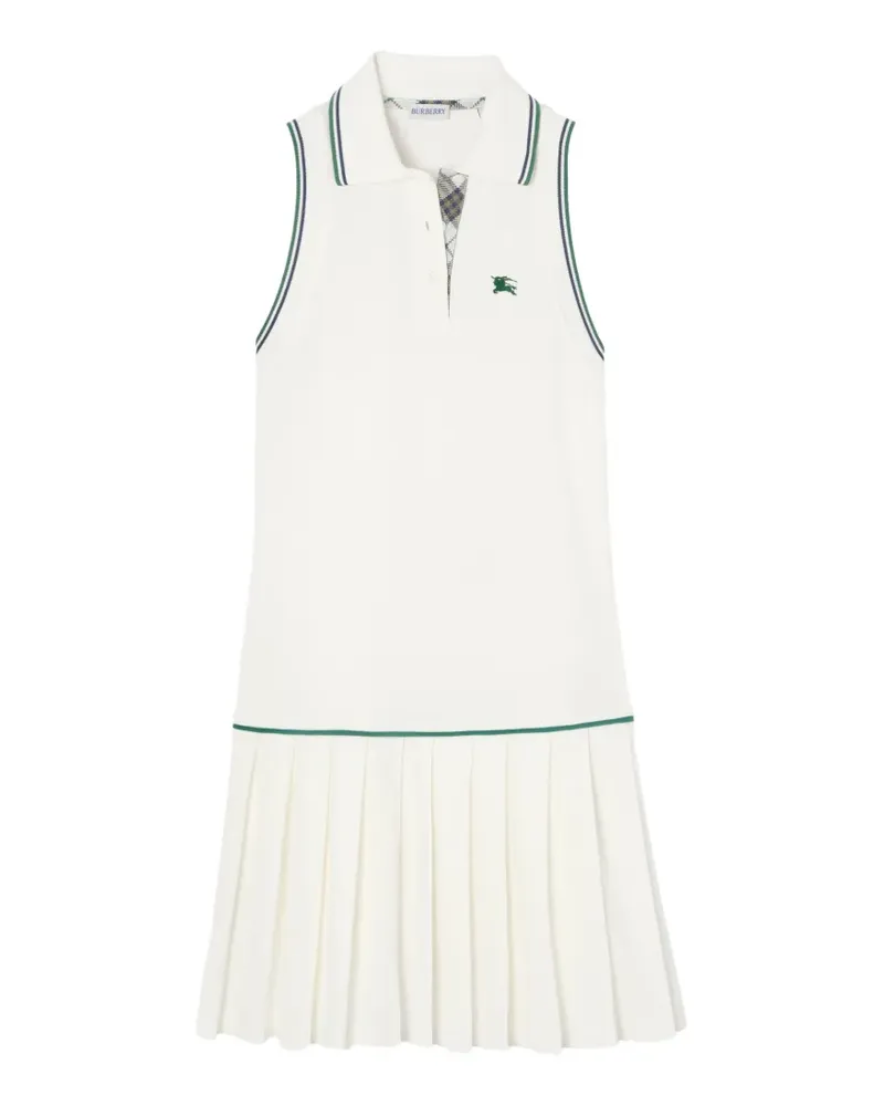 Burberry cotton piqué tennis dress - Weiß Weiß