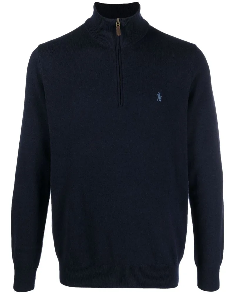 Ralph Lauren Pullover mit Reißverschluss - Blau Blau