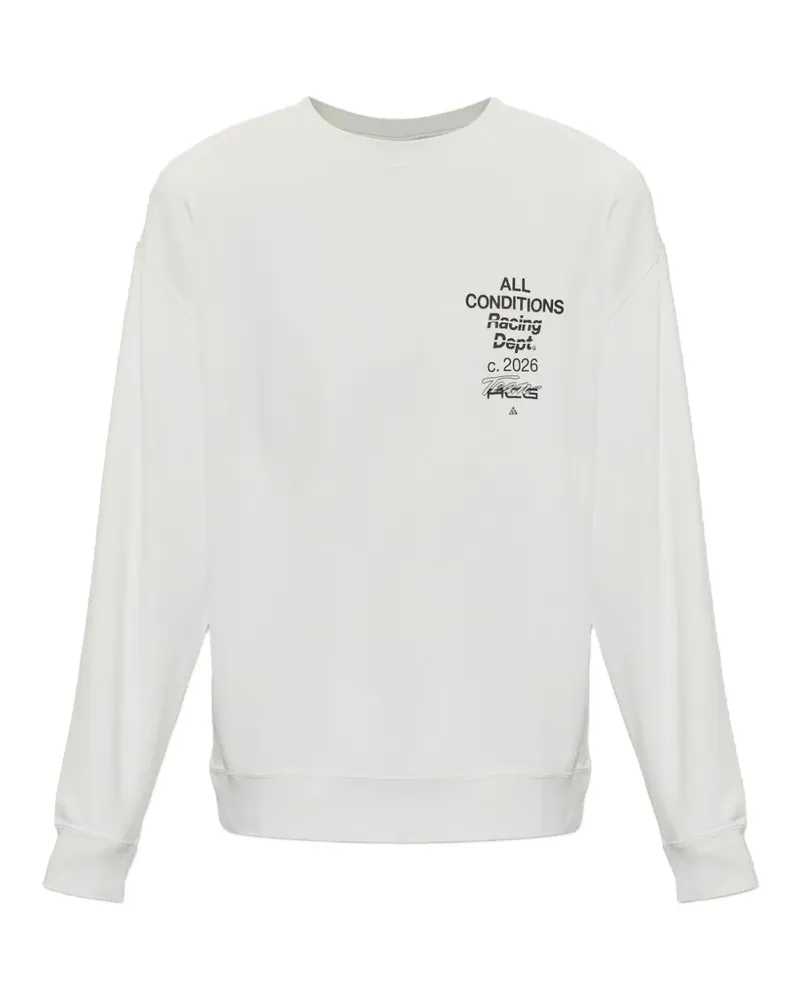 Nike ACG Tuff Fleece-Sweatshirt mit Logo-Print - Weiß Weiß