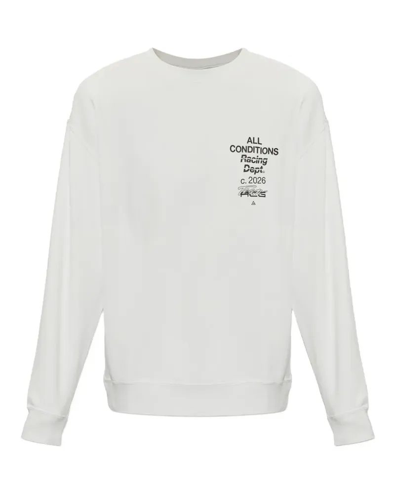 Nike ACG Tuff Fleece logo-print sweatshirt - Weiß Weiß