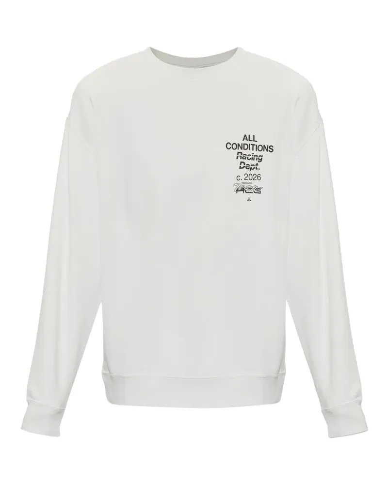 Nike ACG Tuff Fleece-Sweatshirt mit Logo-Print - Weiß Weiß