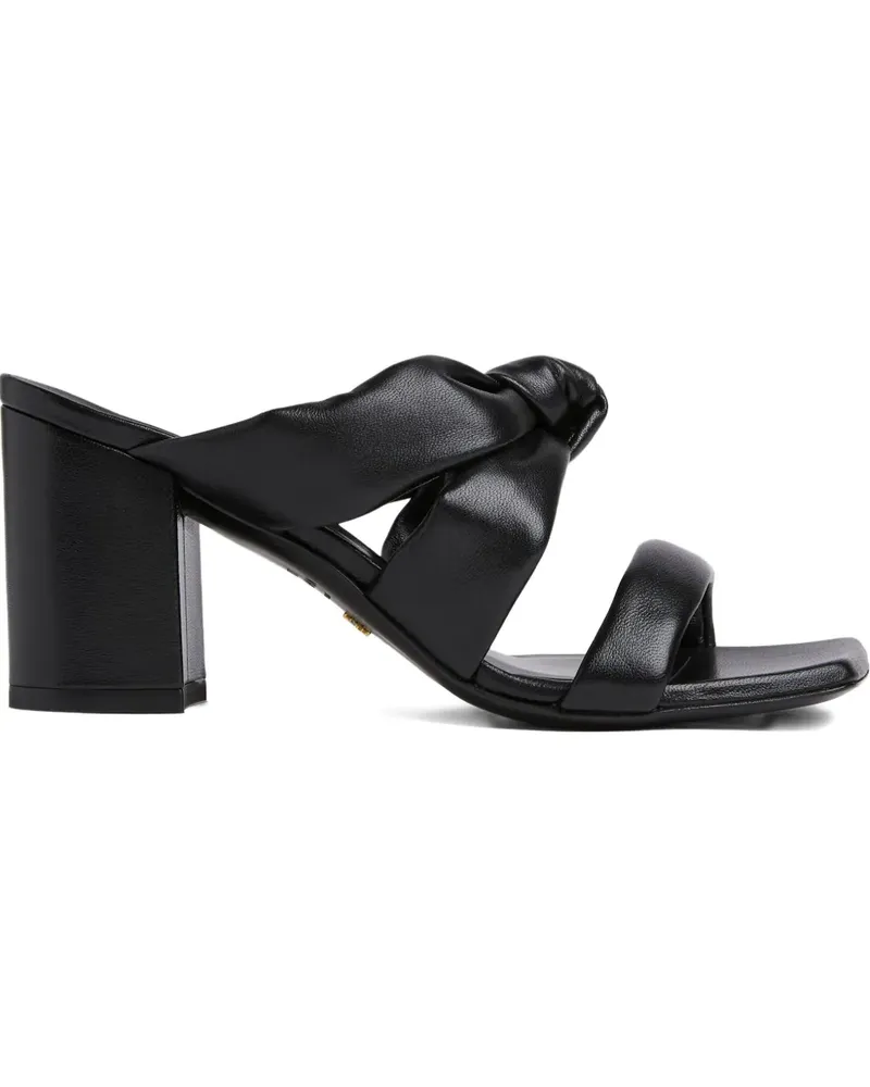 Stuart Weitzman 75mm Playa mules - Schwarz Schwarz