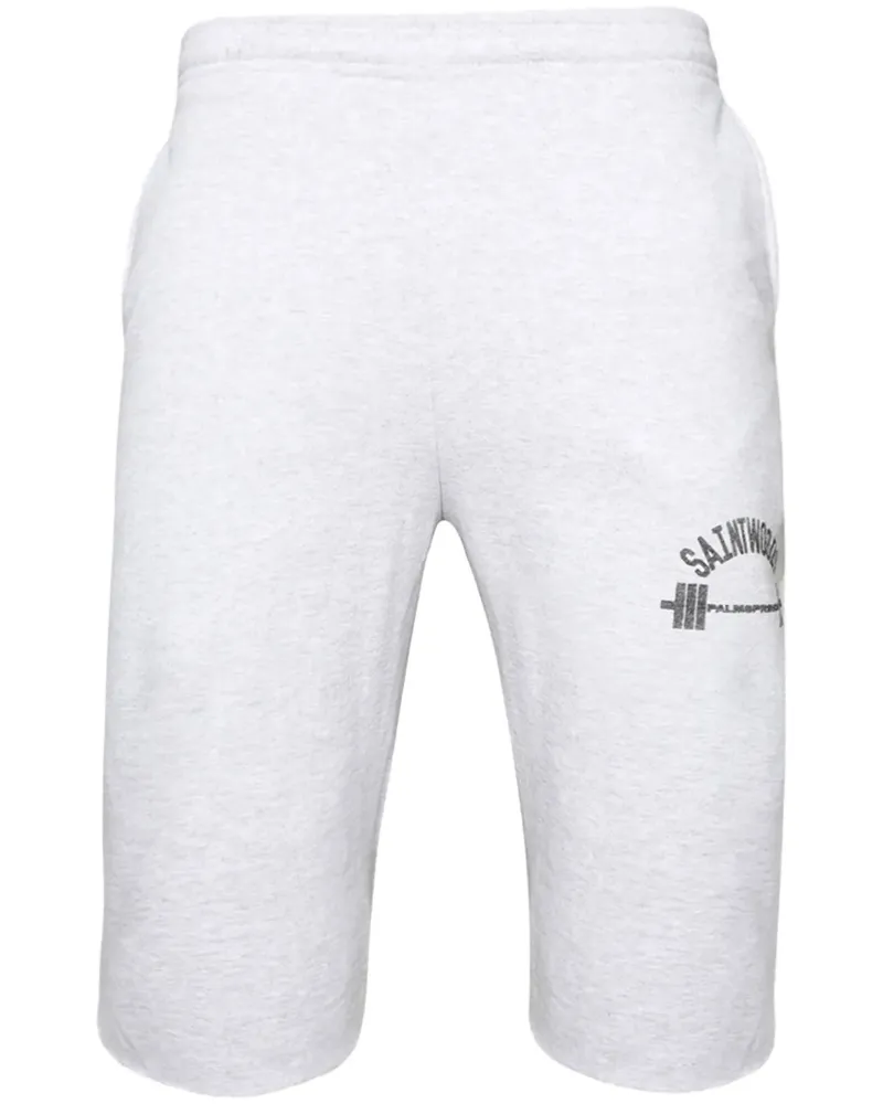 Saintwoods Joggingshorts mit Logo-Print - Grau Grau