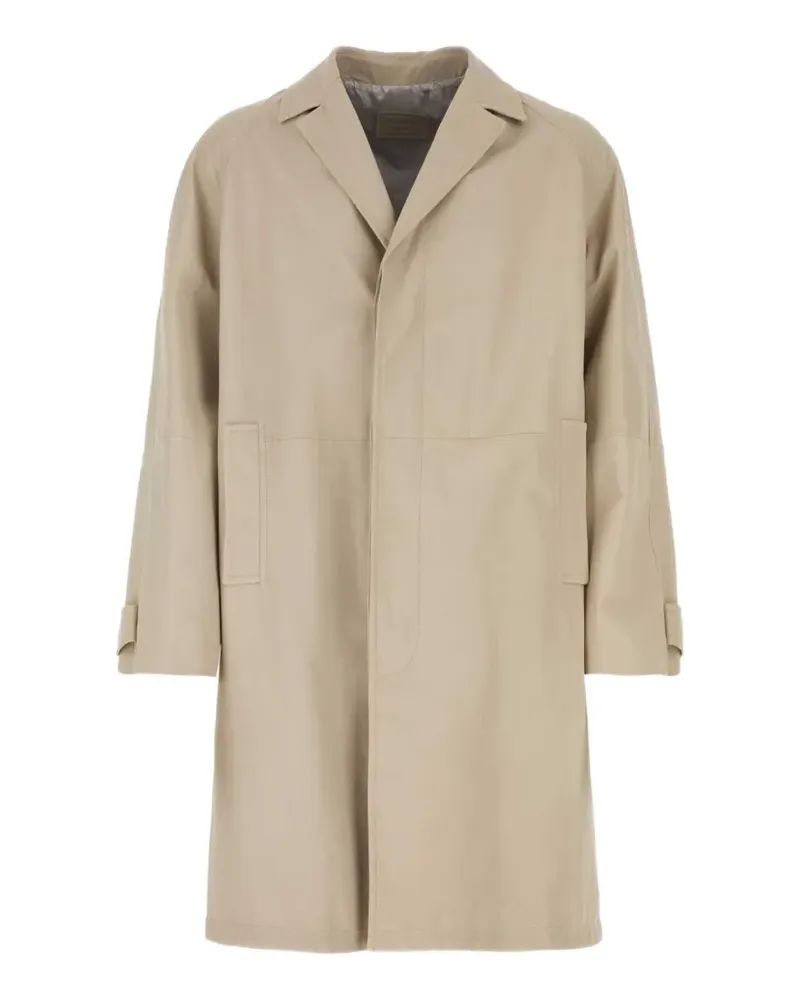 Prada nappa leather coat - Nude Nude
