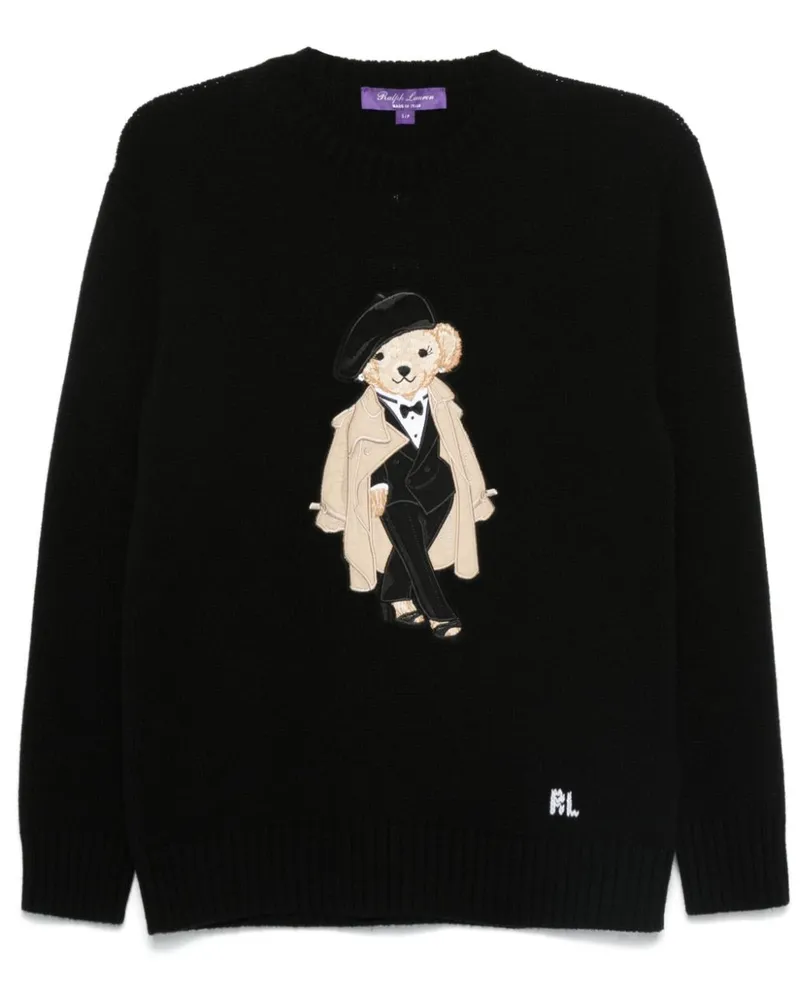 Ralph Lauren Pullover mit Polo Bear - Schwarz Schwarz