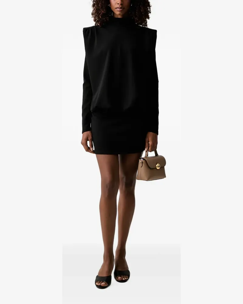 Fracomina padded-shoulder dress - Schwarz Schwarz