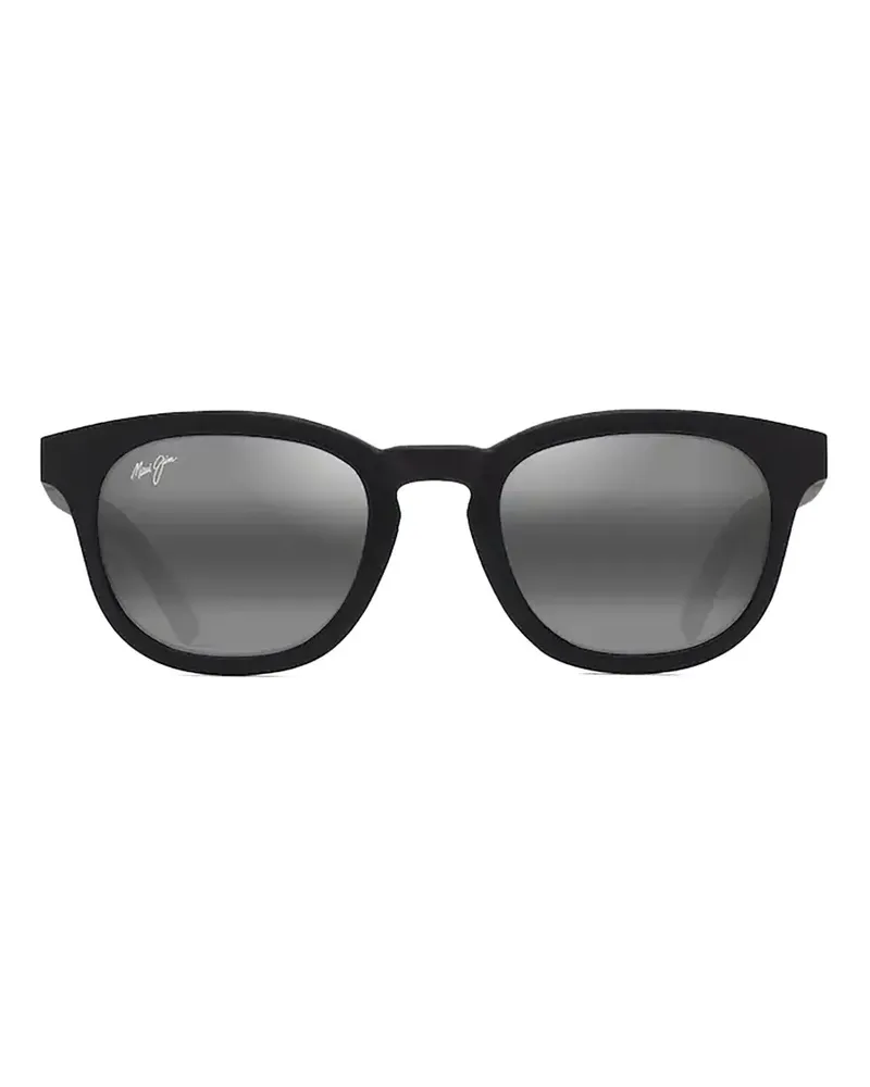 Maui Jim Koko Head Sonnenbrille mit rundem Gestell - Schwarz Schwarz