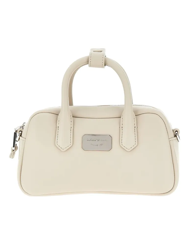 Emporio Armani Bauletto top-handle mini bag - Nude Nude