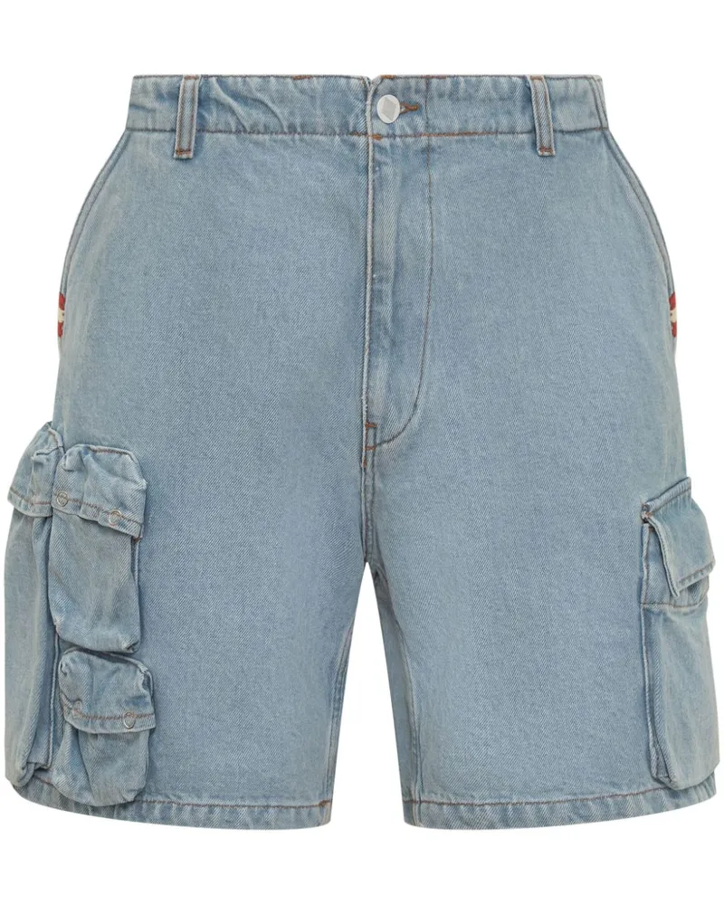Amish Bermudas mit Cargotasche - Blau Blau