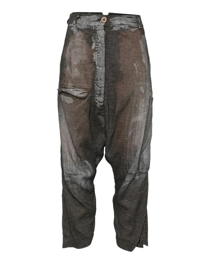 Studiorundholz faded drop-crotch trousers - Grau Grau