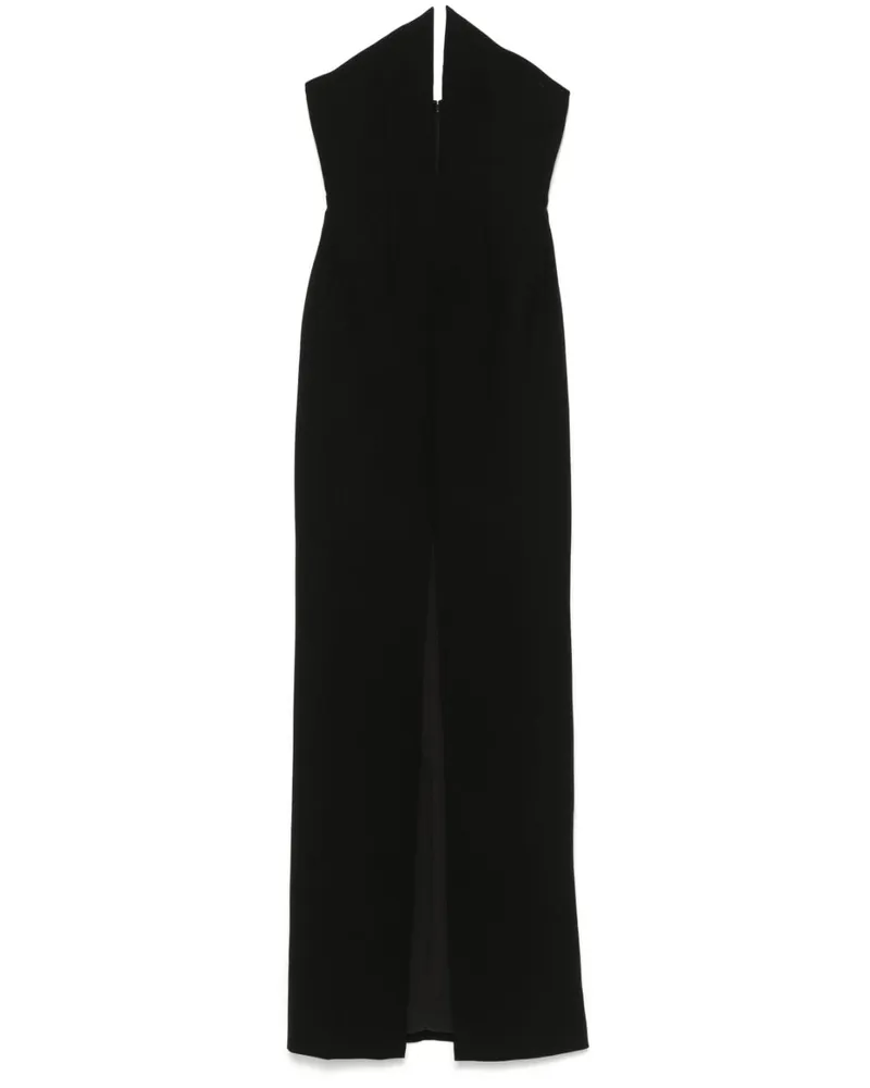 Mônot Abendkleid mit Stachelkragen - Schwarz Schwarz