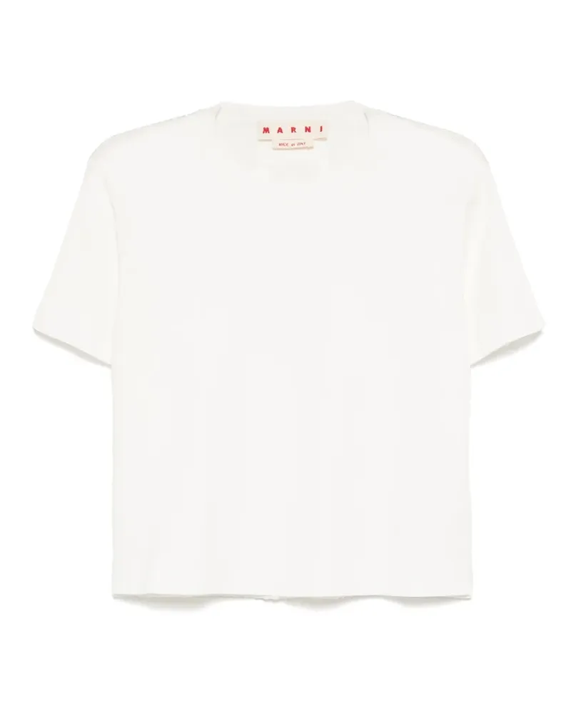 Marni Half-and-Half T-Shirt - Weiß Weiß