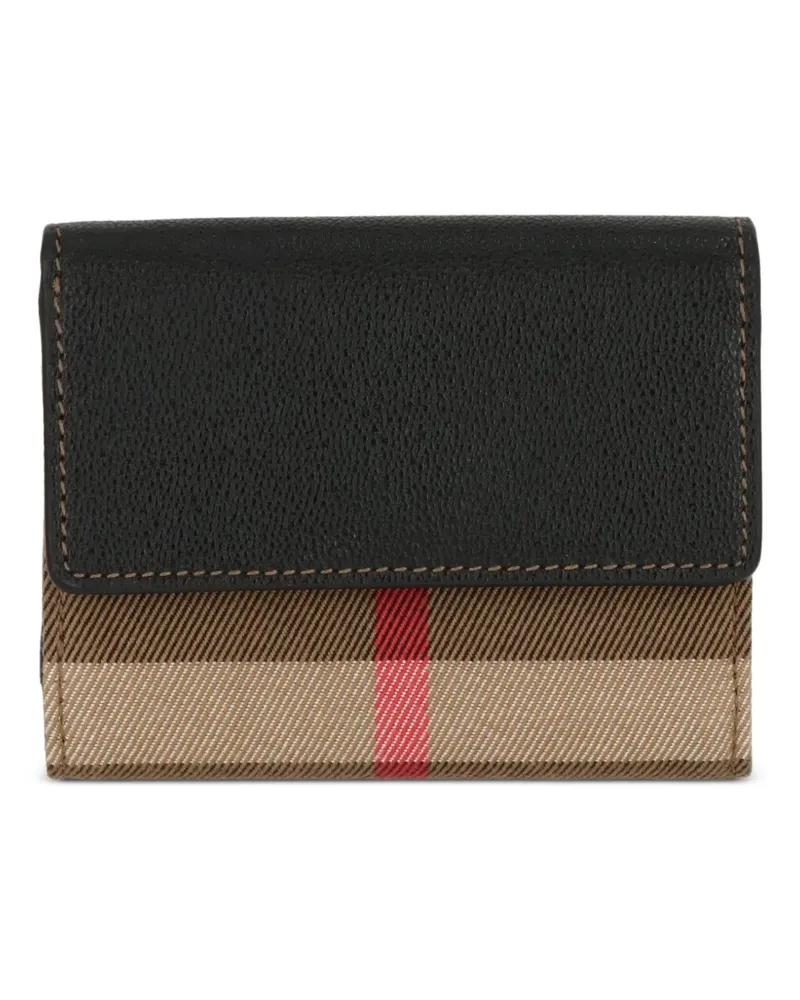 Burberry check-pattern leather wallet - Nude Nude