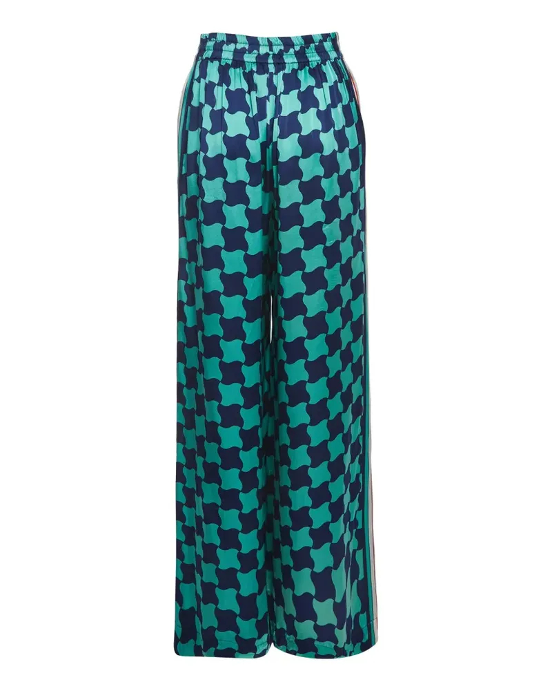 Casablanca Paris Pool Tile print trousers - Blau Blau