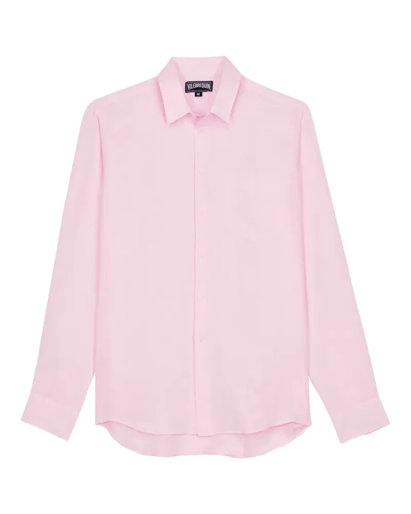 Vilebrequin plain linen shirt - Rosa Rosa