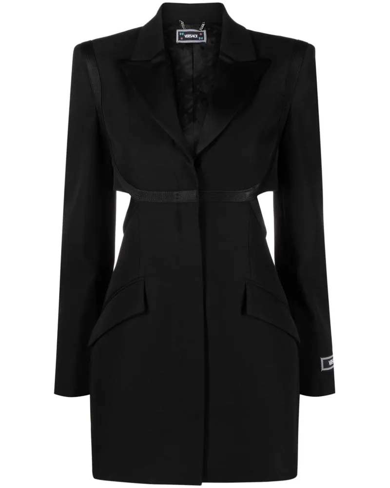 Versace Blazer mit Cut-Outs - Schwarz Schwarz