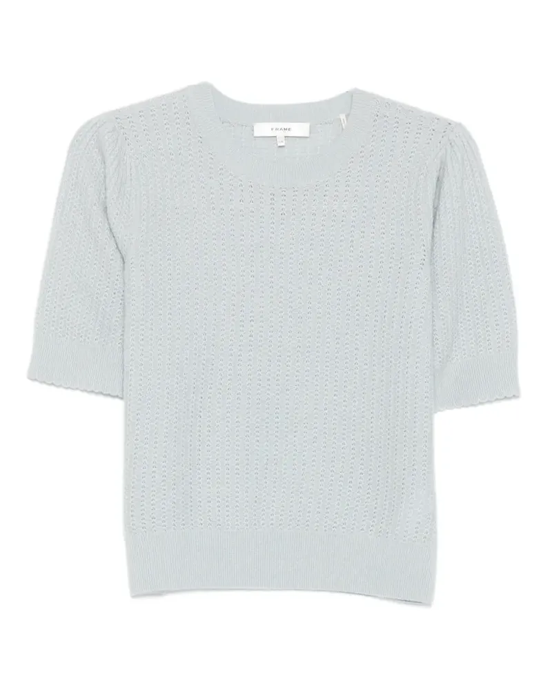 Frame Denim pointelle-knit T-shirt - Blau Blau