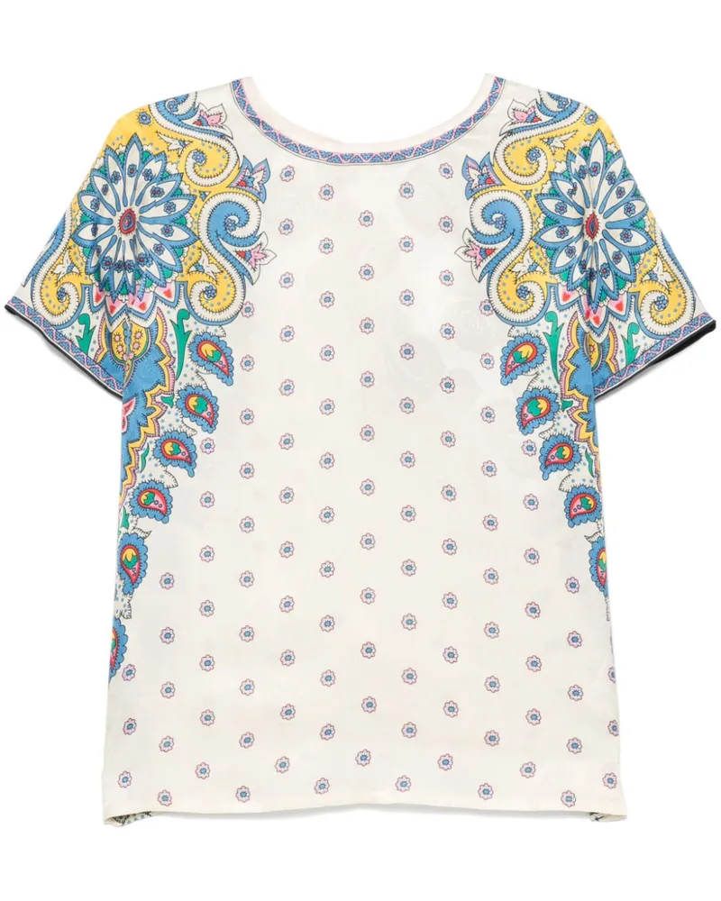 Etro T-Shirt mit Paisley-Print - Nude Nude