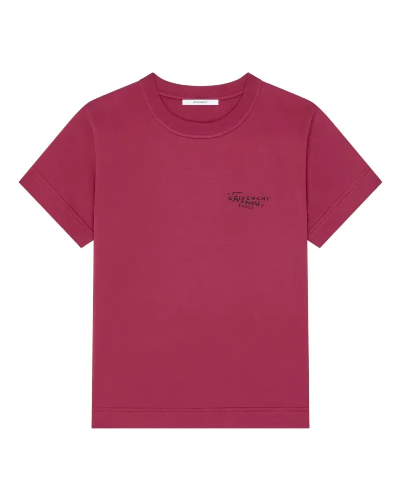 Givenchy T-Shirt mit Logo-Print - Rot Rot
