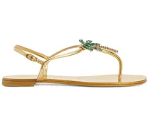Flache Venice Beach Sandalen - Gold