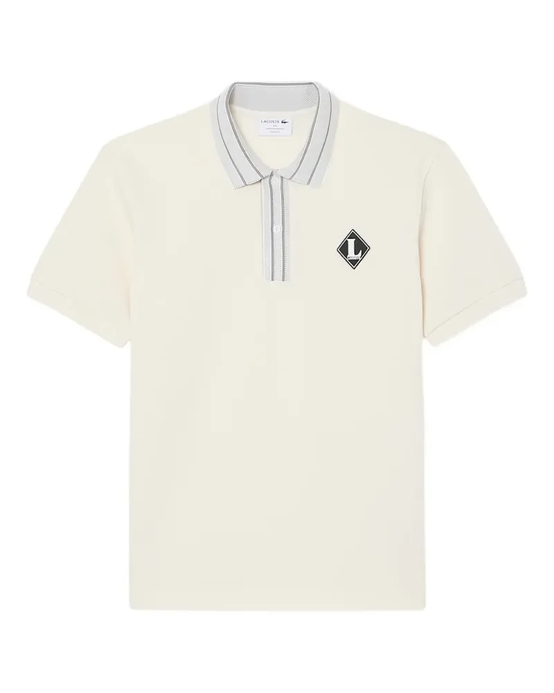 Lacoste Poloshirt mit Logo-Patch - Nude Nude