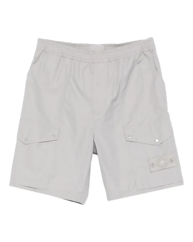 Stone Island logo-patch cargo shorts - Grau Grau