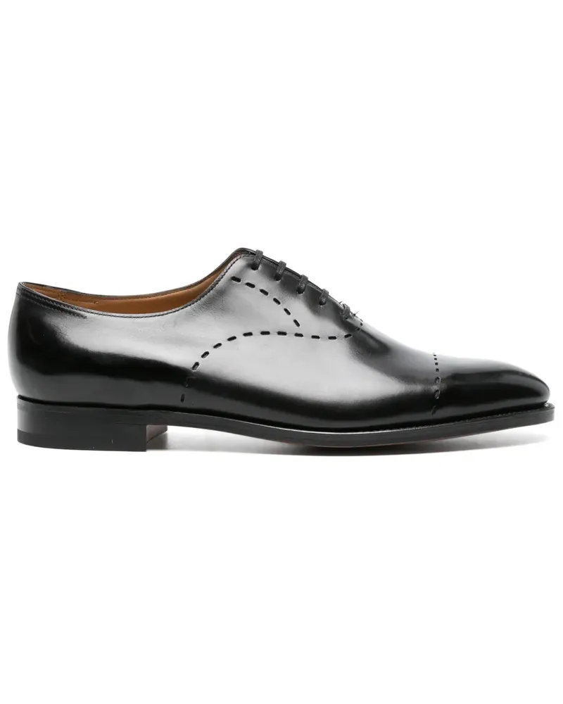John Lobb Oxford-Schuhe mit Prägung - Schwarz Schwarz