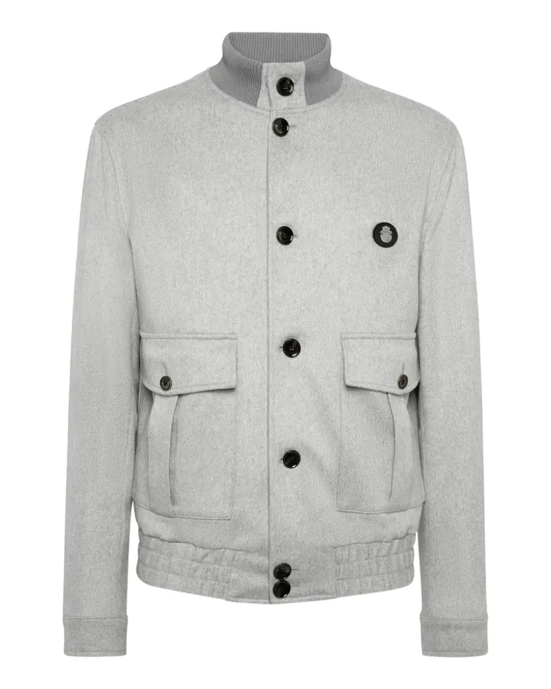 Billionaire Bomberjacke mit aufgesetzten Taschen - Grau Grau