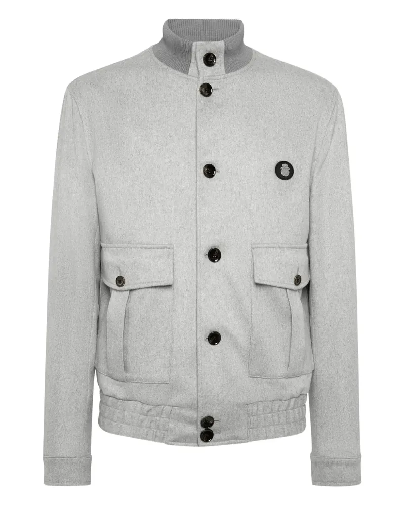 Billionaire Bomberjacke mit aufgesetzten Taschen - Grau Grau