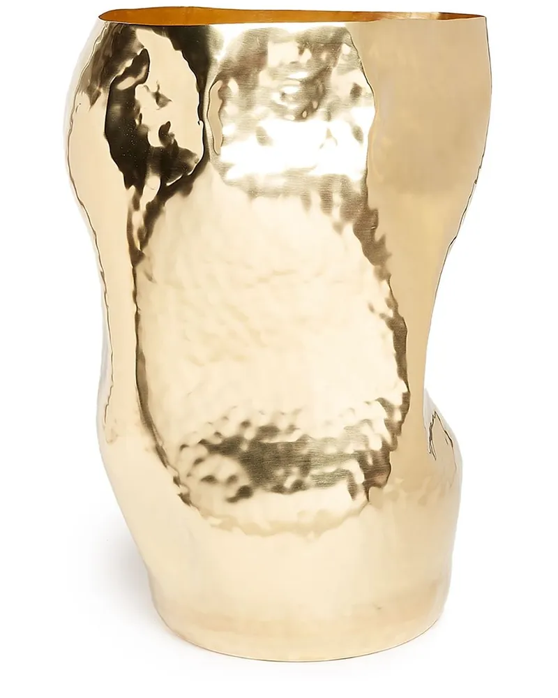 Tom Dixon Gehämmerte 'Bash' Vase Gold