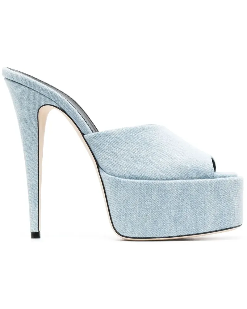 Paris Texas Marina Mules 145mm - Blau Blau