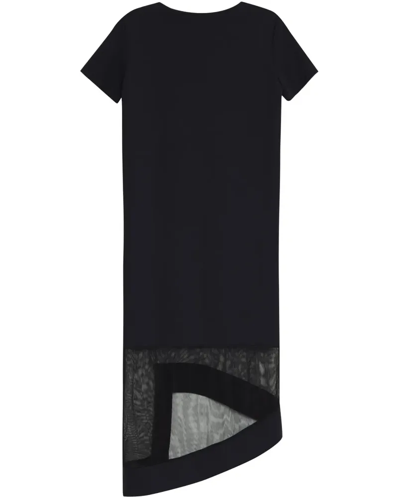 Gloria Coelho Mittellanges T-Shirtkleid - Schwarz Schwarz