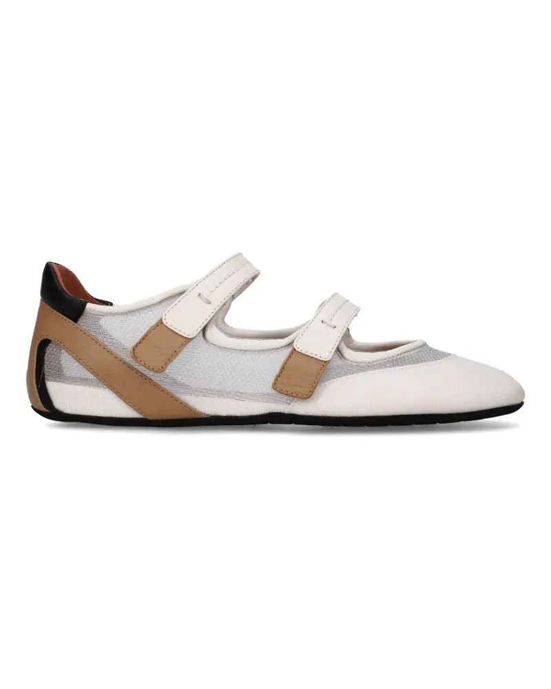 Premiata Flache Mary Janes - Weiß Weiß