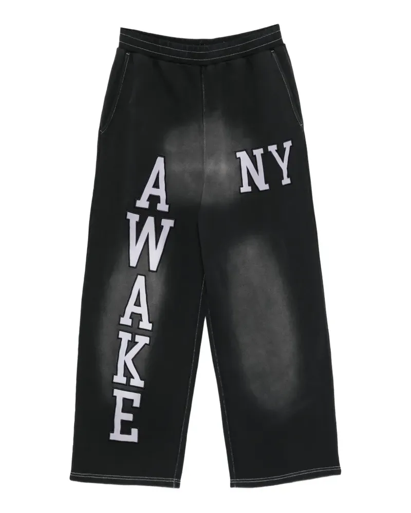 AWAKE NY Hose mit Buchstaben-Applikationen - Schwarz Schwarz